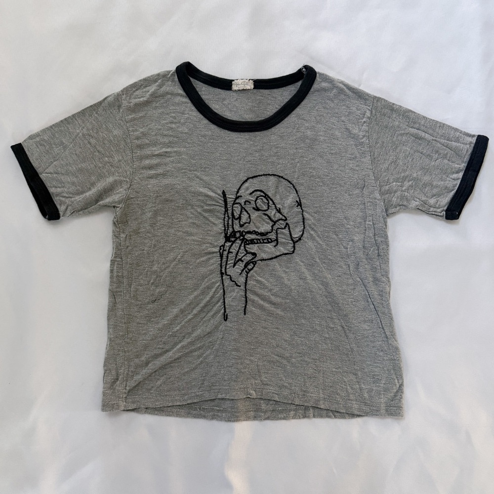 Brandy Melville Smoking Ringer Tee